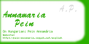 annamaria pein business card
